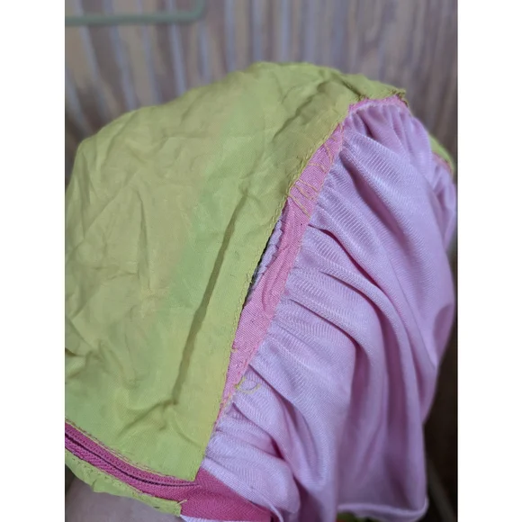 Women's Pink & Green Vintage "Superhero" Dress Costume Small/Medium - Picture 4 of 7